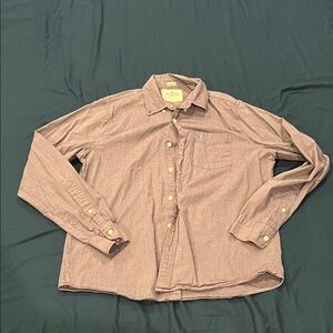 Hollister Men's Button-Down Shirt - purple